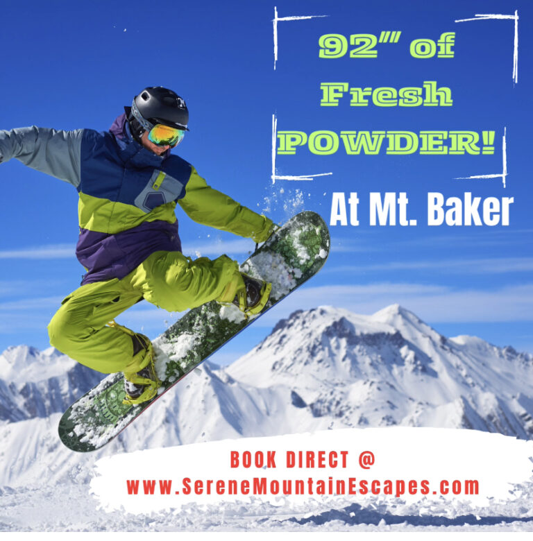 92” of FRESH POWDER At Mt. Baker Ski Area!